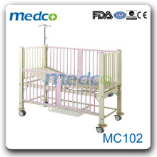 MC102 Manual children care hospital bed electric two-function children's bed
